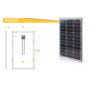 Saules baterija 75W monocrystalline
