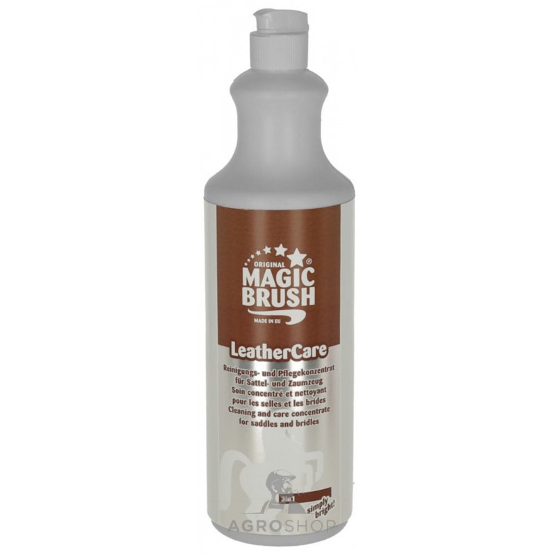 Ādas izstrādājumu kopšanas līdzeklis LeatherCare 3in1 MagicBrush 1l