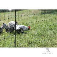 Elektriskā gana tīkls PoultryNet vistām 1,06x50m ar atbalstu