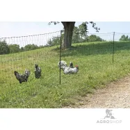 Elektriskā gana tīkls PoultryNet vistām 1,06x50m ar atbalstu