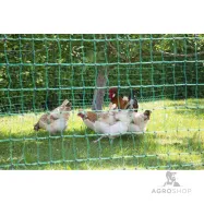 Elektriskā gana tīkls PoultryNet vistām 1,06x50m ar atbalstu