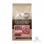 Suņu barība QUATTRO SuperPremium Adult ar lasi 7 kg