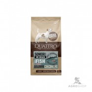 Suņu barība QUATTRO SuperPremium Senior/Diet ar lasi 1,5kg