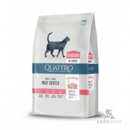 Kaķu barība QUATTRO Sterilised ar mājputnu gaļu 1,5kg