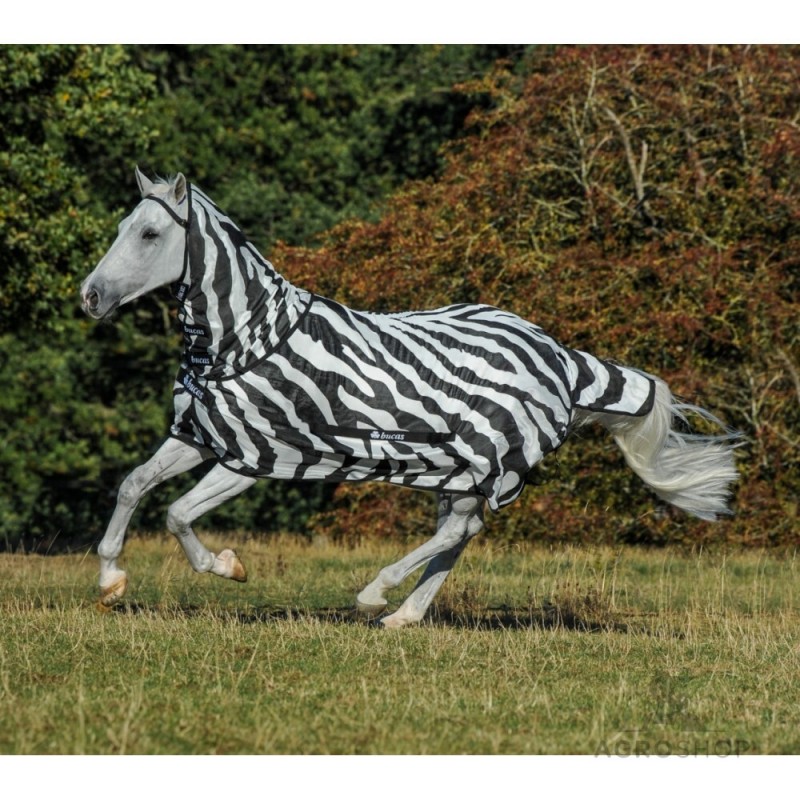 Zirgu kukaiņu sega Bucas Freedom Fly Sheet Zebra