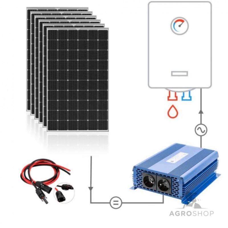 Solārais komplekts boilerim SolarBoost ECO MPPT-3000 pārveidotājs + 6x315W