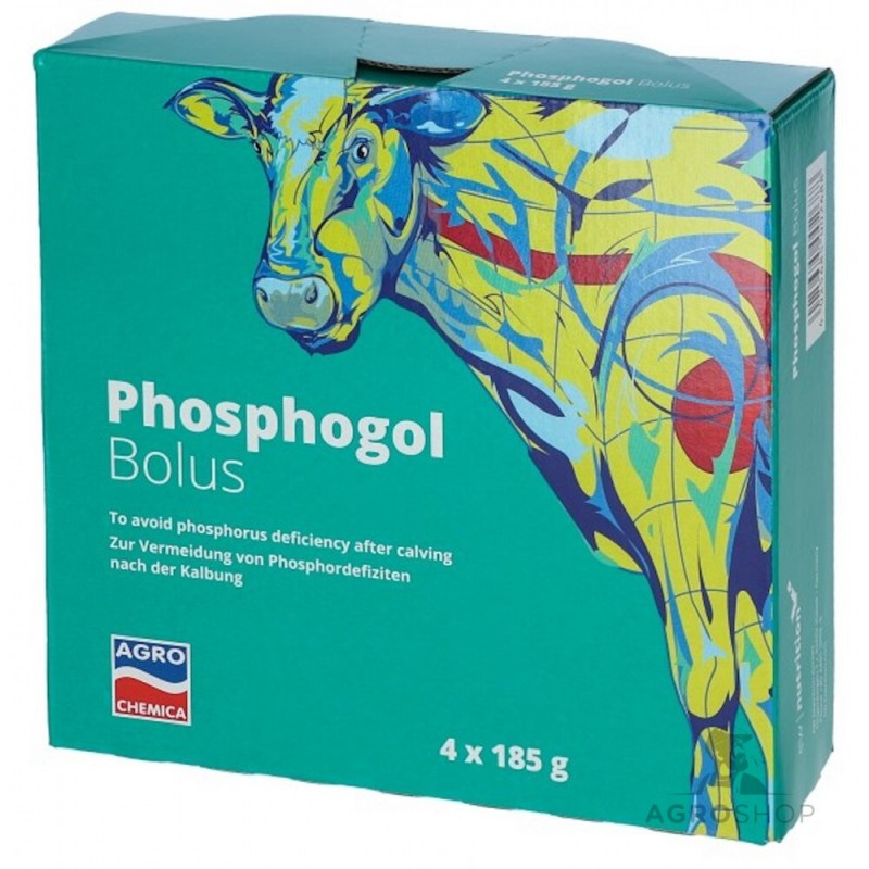 Fosfora piedeva Phosphogol Bolus slaucamām govīm 4x185g
