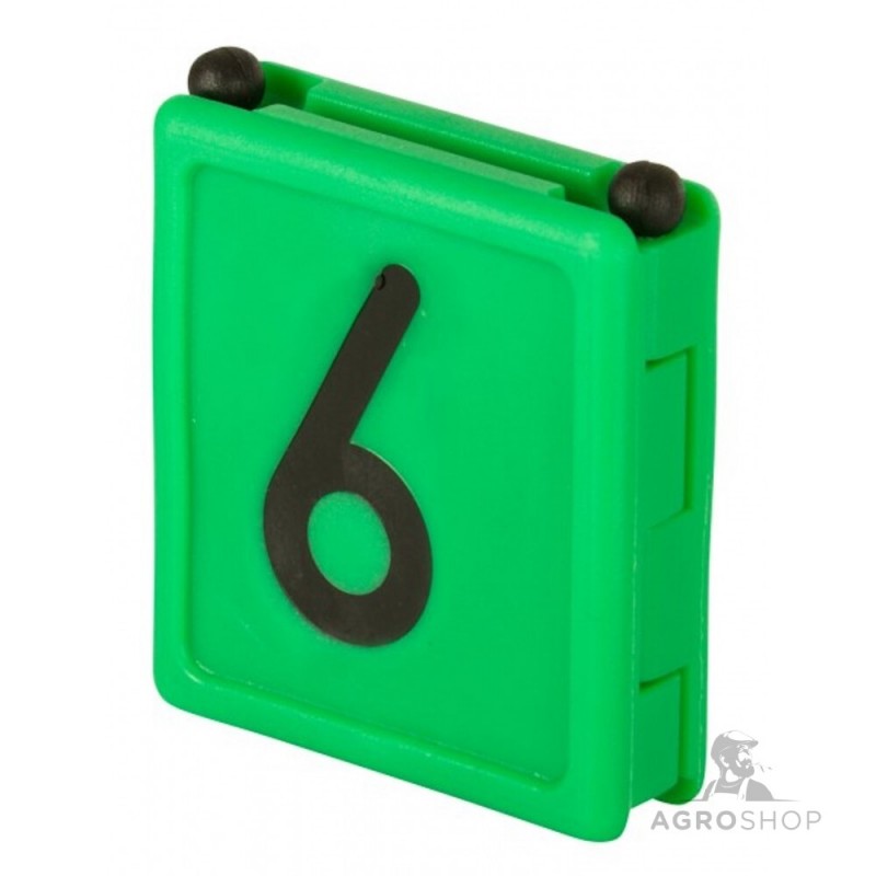 Identifikācijas numurs DUO - 6, zaļa, 6gab