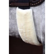 Saddle Strap Guard, natural Faux fur