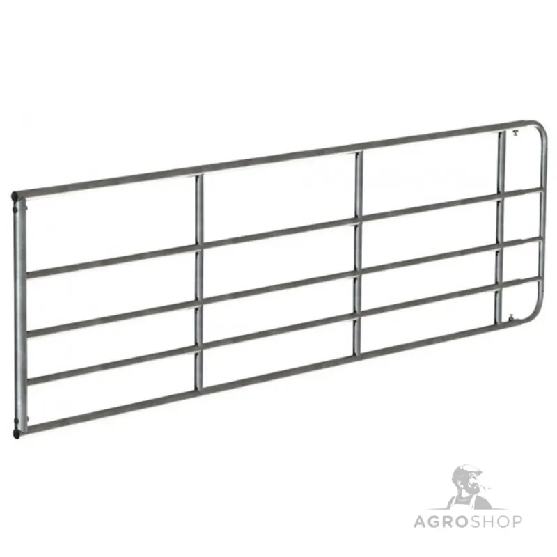 Ganību vārti cinkoti, regulējami 3-4 m, augstums 110 cm
