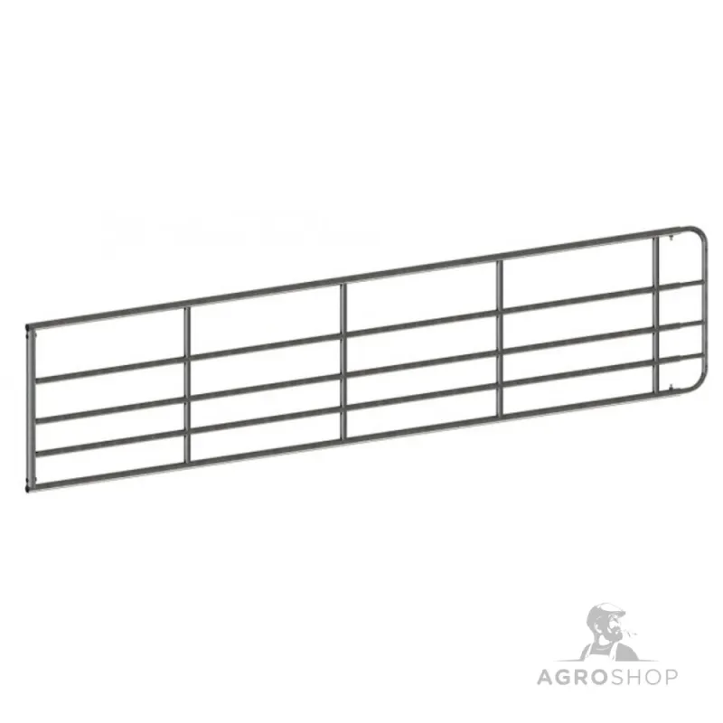 Ganību vārti cinkoti, regulējami 5-6 m, augstums 110 cm