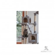 Cat Tree Square, grey, 59x50x178cm