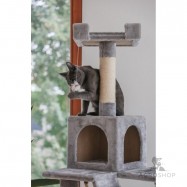 Cat Tree Square, grey, 59x50x178cm