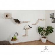 Climbing Wall Mount Everest for Cats, 9-pce, beige