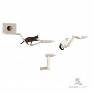 Climbing Wall Mount Everest for Cats, 9-pce, beige