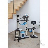 Cat Tree Creativ anthracite/blue/white 150cm