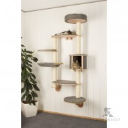 Wall-mounted cat tree Dolomit  XL Tofana, 185cm grey