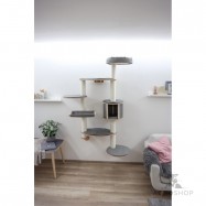 Wall-mounted cat tree Dolomit  XL Tofana, 185cm grey