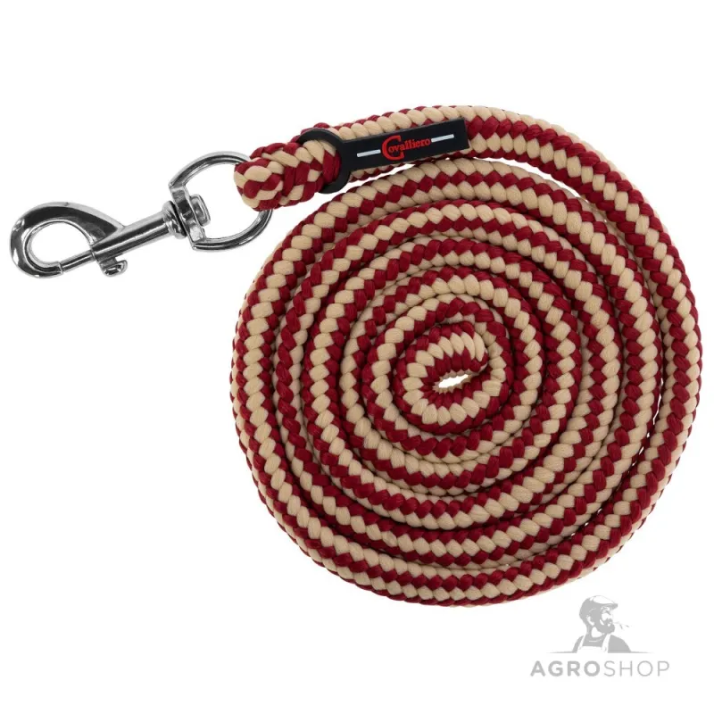 Pastaigu pavada Hippo ar standarta karabīni, baklažānu/melna, 2m