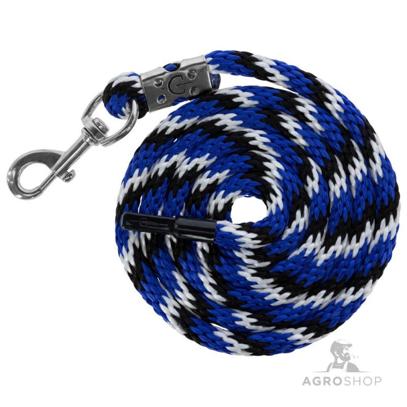 Lead rope Mustang, carabine, silver/black/white