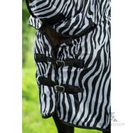 Pretkukaiņu zirgu sega ar kakla daļu Zebra HKM