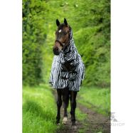 Pretkukaiņu zirgu sega ar kakla daļu Zebra HKM