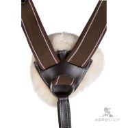 Martingals ar krūšu siksnu Lambswool HKM