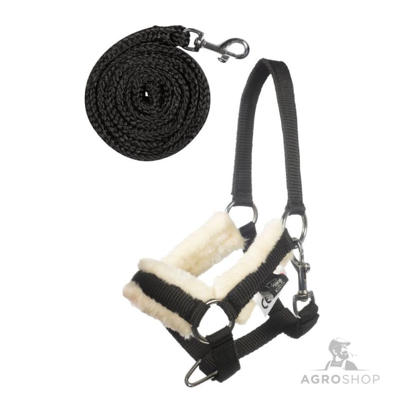 Apaušu un pavadas komplekts Teddy Hobby Horsing HKM