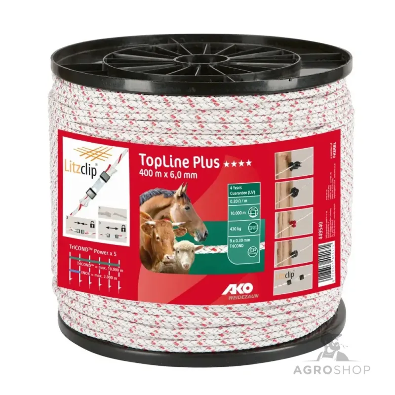 Pīts elektriskā gana vads AKO Topline Plus 6mm 400m