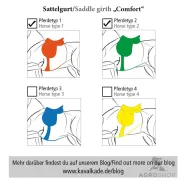 Seglu josta Soft Leather Comfort Kavalkade