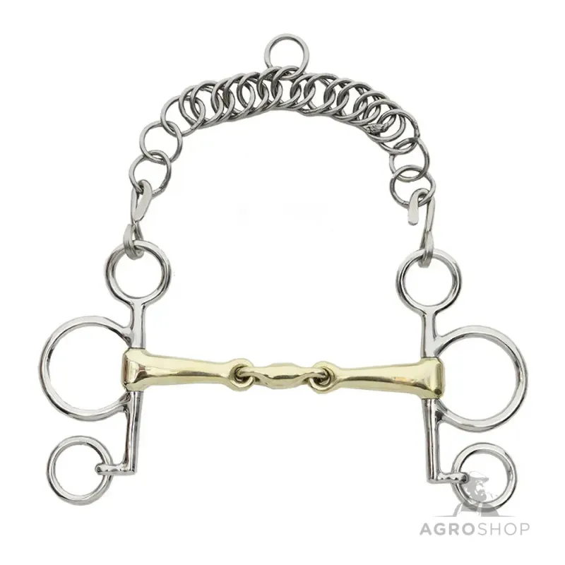 Trīsdaļīga trenze pelham 16mm Kavalkade