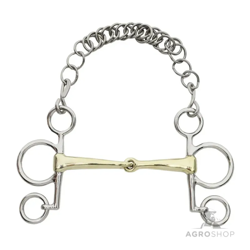 Divdaļīga pelham trenze 16mm Kavalkade