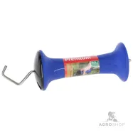 Elektriskā gana žoga vārtu rokturis  Premium Stainless zils