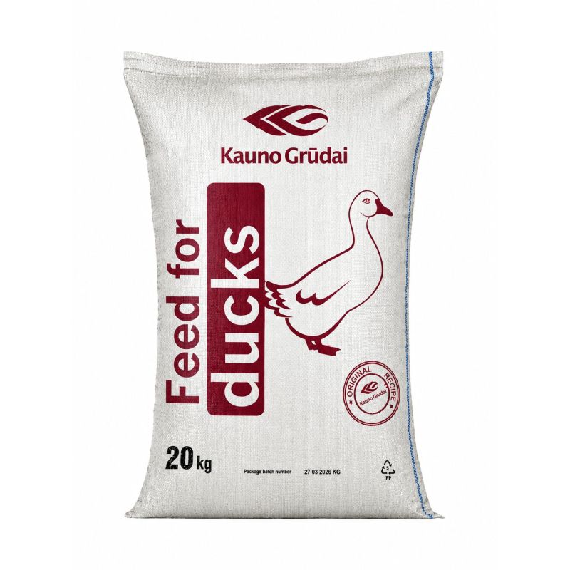 Pilnvērtīga barība pīlēm un zosīm Kauno Grūdai 20 kg
