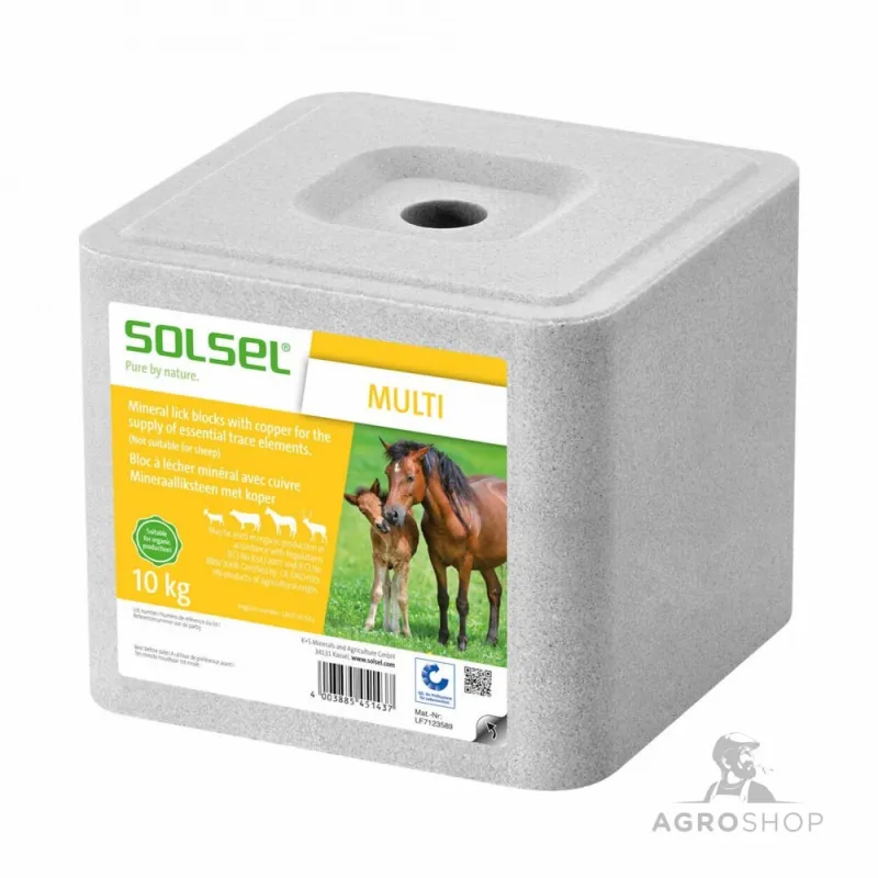 Laizāmās sāls akmens SOLSEL Multi 10kg 68gab uz paletes