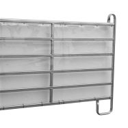 PVC aizsargpārsegs žogu paneļiem un vārtiem 1,5 m × 1 m