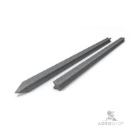 Pārstrādātas plastmasas stabs ar krustenisku profilu 70 × 70 × 2000 mm