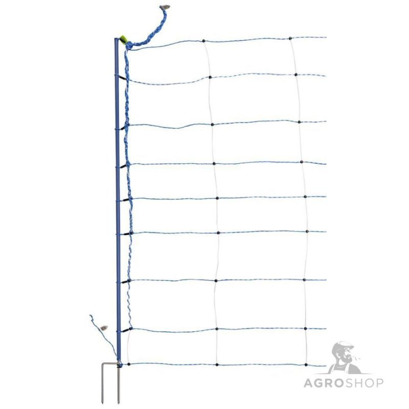 Elektriskā gana tīkls AKO TitanNet Premium XBraid aizsardzībai pret vilkiem 1,22x50m ar atbalstu