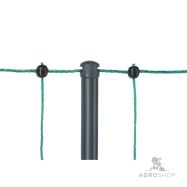 Rezerves stabs PoultryNet Premium tīklam 122 cm ar atbalstu, pelēks