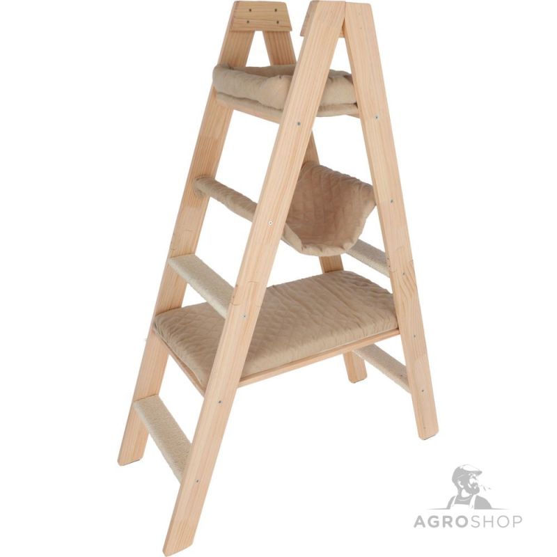 Kaķu māja Ladder 97 × 39,5 × 134 cm, bēša