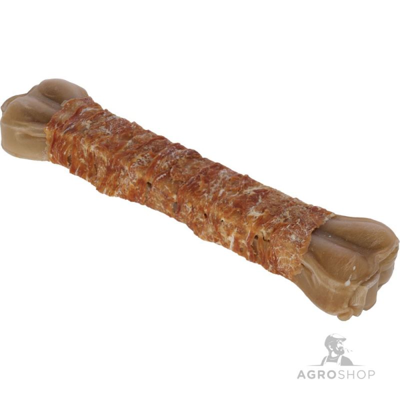 Ādas košļājamais kauls ar vistu 30 cm, 500 g