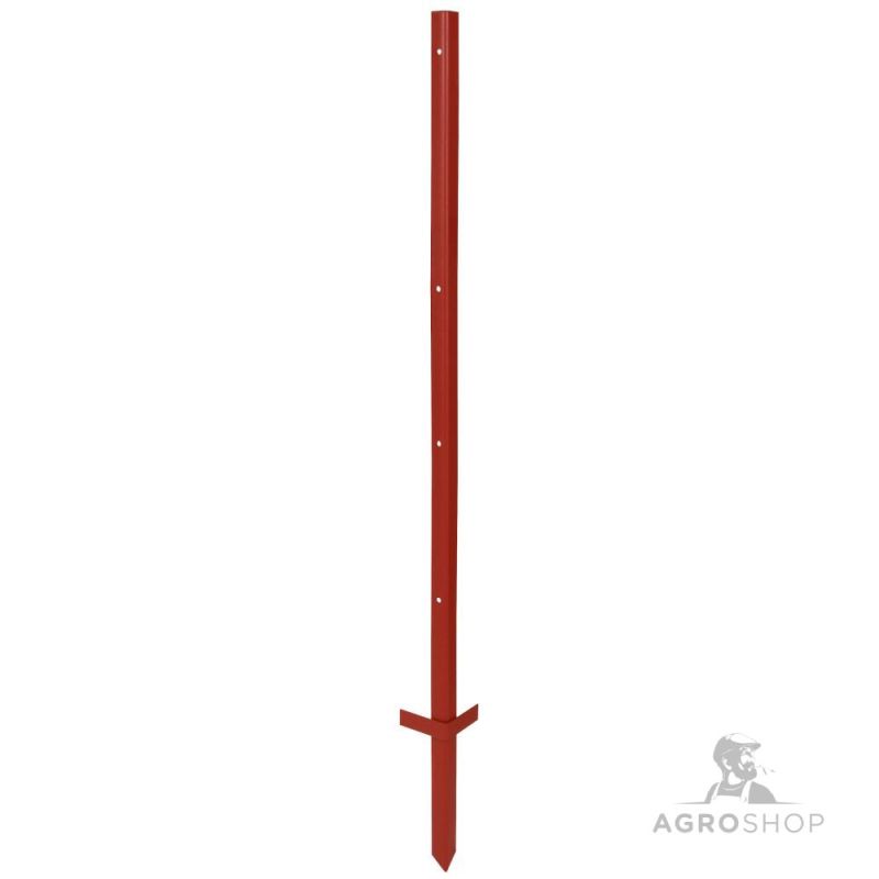 Leņķa tērauda stabs 1,15 m 3 mm sarkans, 10 gab.