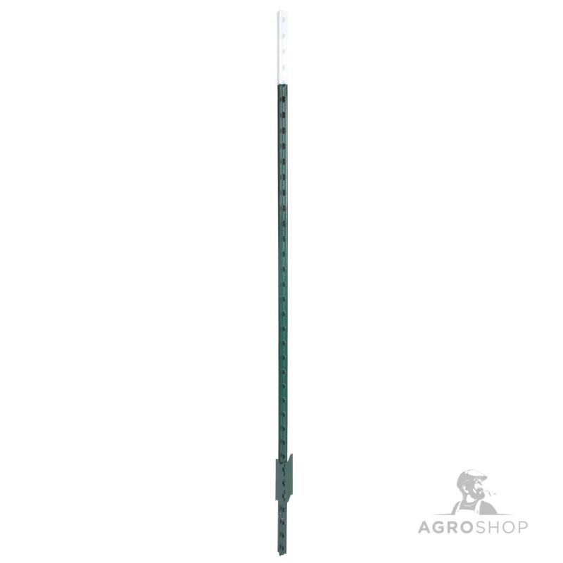 Metāla žoga stabs T-Post 152 cm, zaļš/balts